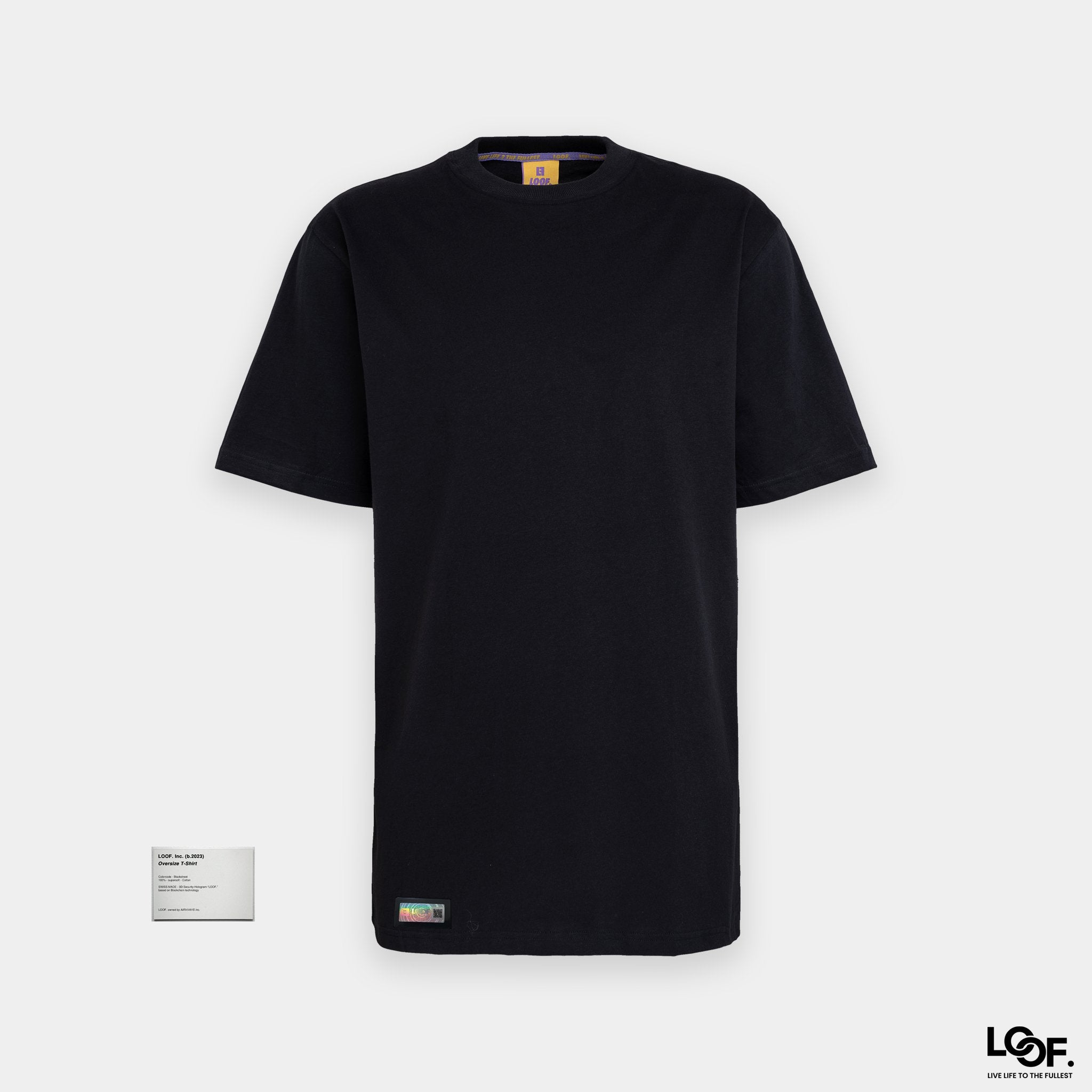 Black Oversize Tee - T-Shirt - LOOF
